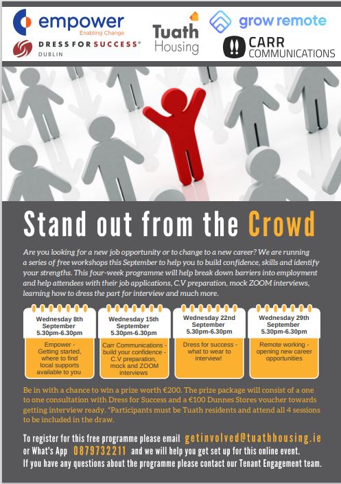 Stand out from the Crowd final flyer