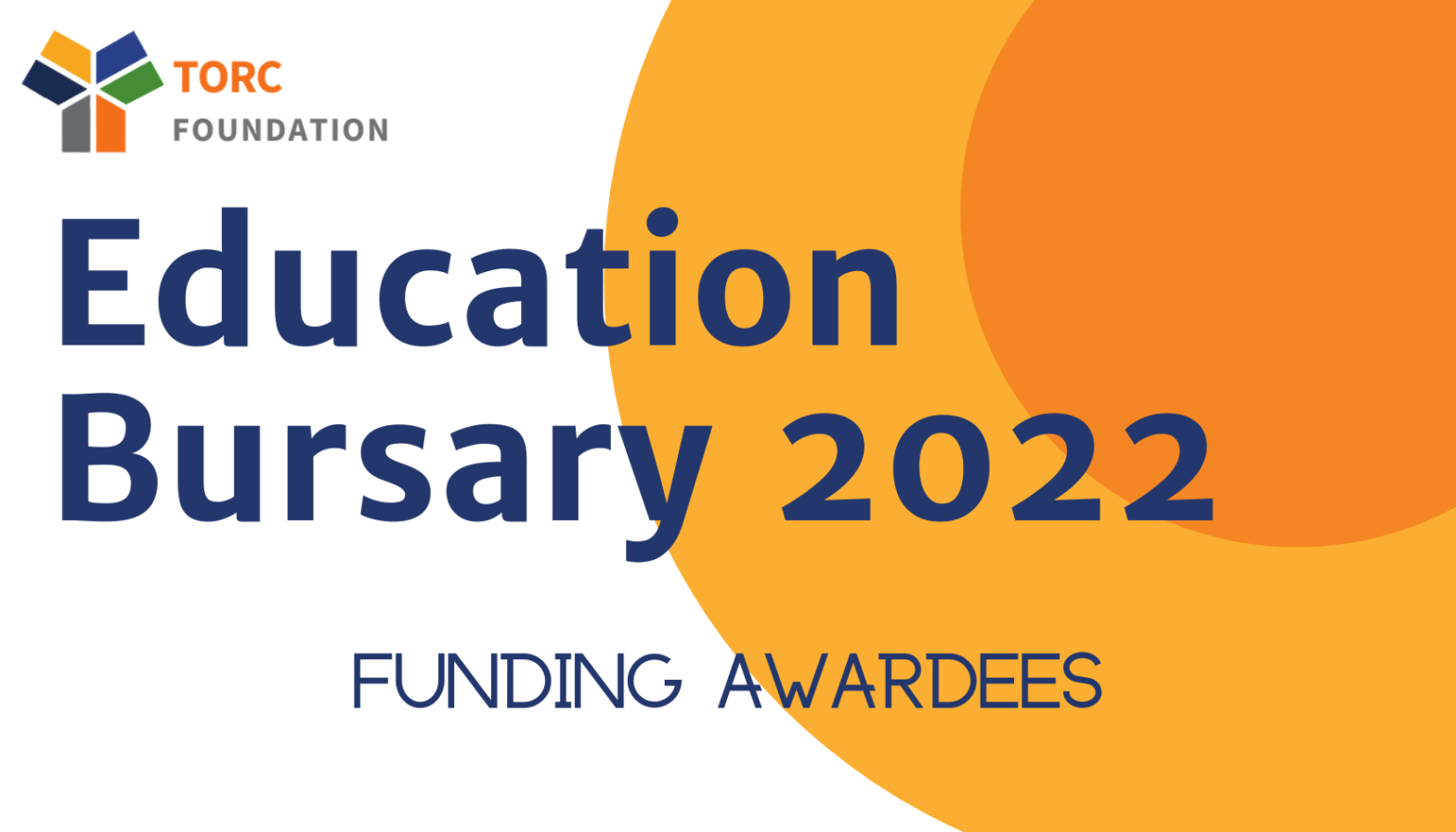 Banner title photos saying education bursary 2022 funding awardees