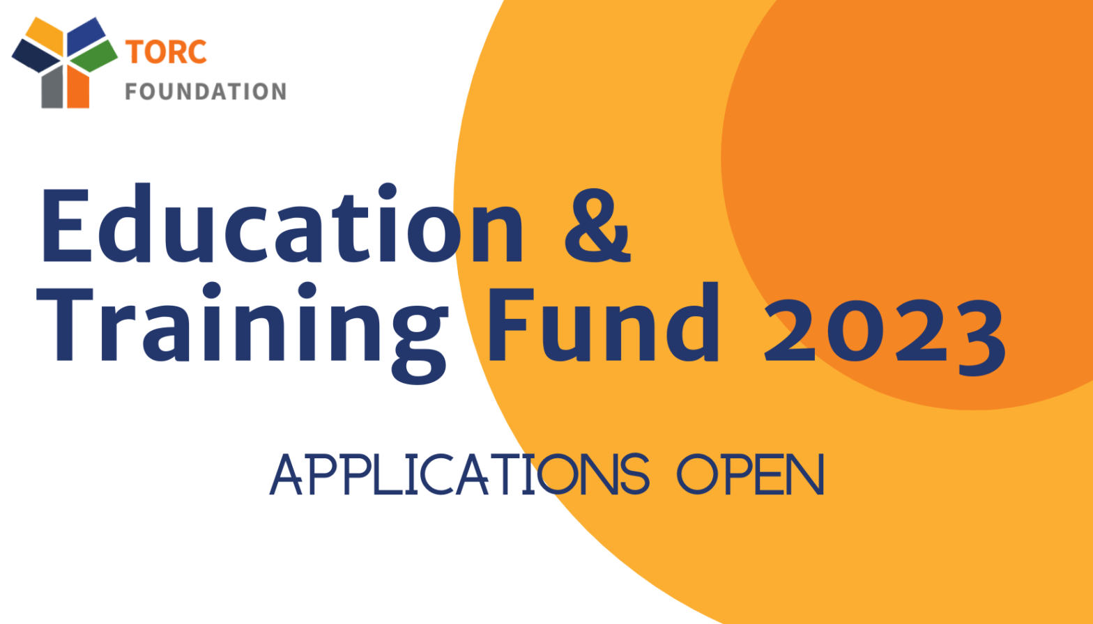 TORC Foundation Education & Training Fund launch banner